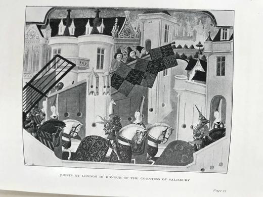 1900年 傅华萨在英国 24幅插图 漆布精装大32开 商品图12