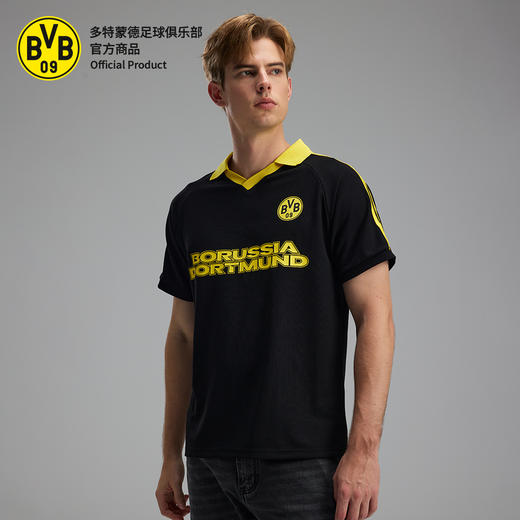 【官方正版】多特蒙德足球俱乐部 | 聚星黑黄拼色POLO夏季潮流舒适短袖 商品图0