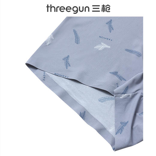 Threegun三枪 冰丝印花无痕男平脚裤-50935B031 商品图7