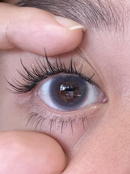 EallaGirl年抛美瞳 小面纱蓝 14.2mm 商品图0