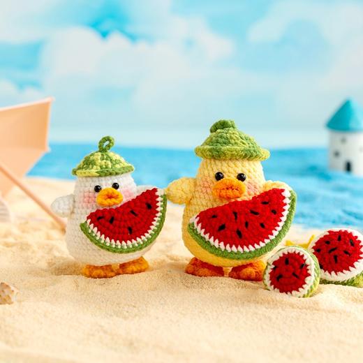 苏苏姐家胖小鸭系列玩偶手工diy编织钩针毛线团自制套装玩偶材料包 商品图3