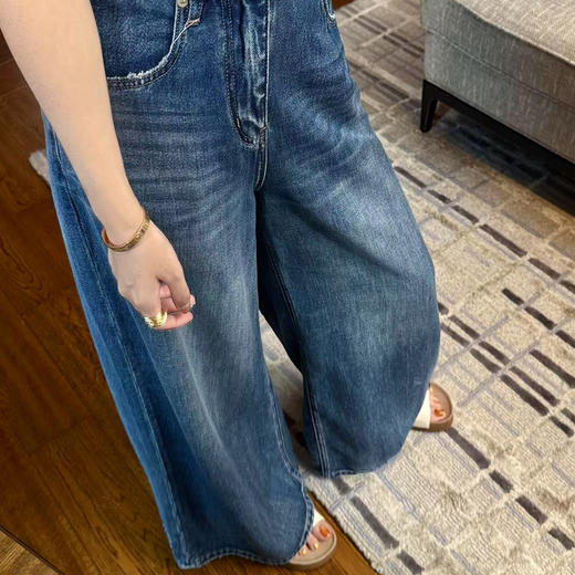 【不退不换】良木礼阔腿牛仔裤（67658） 商品图1