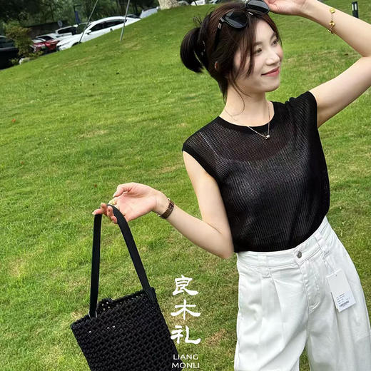 【不退不换】良木礼亚麻背心（25013） 商品图3