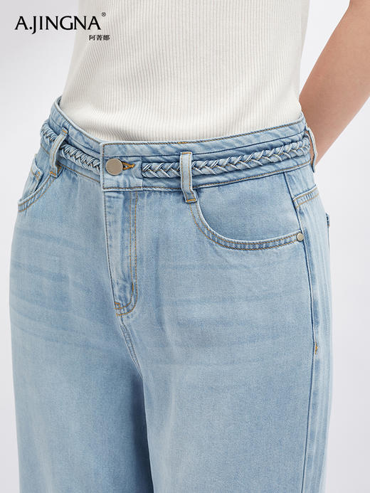 【细腻柔软】阿菁娜莱塞尔天丝复古垂感阔腿裤F30X210026 商品图4