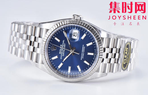 C厂劳力士日志型36mm 蓝色盘 3235机 五珠链 904L钢 男士腕表 小手腕福音 商品图4