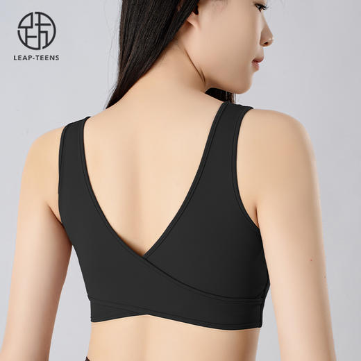 跃牌【小甜心】系列 网纱运动内衣女夏季中高强度防震防下垂健身瑜伽服背心779 商品图5