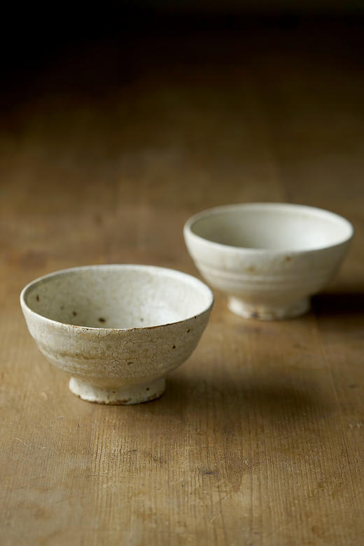 尾形笃63罅粉引｜中碗 商品图0