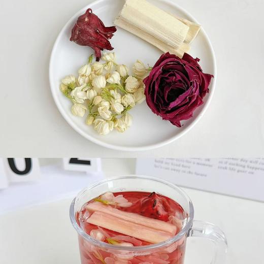 冻干三花茶  玫瑰茉莉洛神三花茶（15g*5包/盒） 商品图2