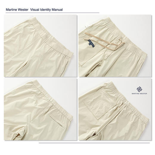 Martine Wester 男款30D机包四面弹面料松紧腰长裤 11115130 商品图5