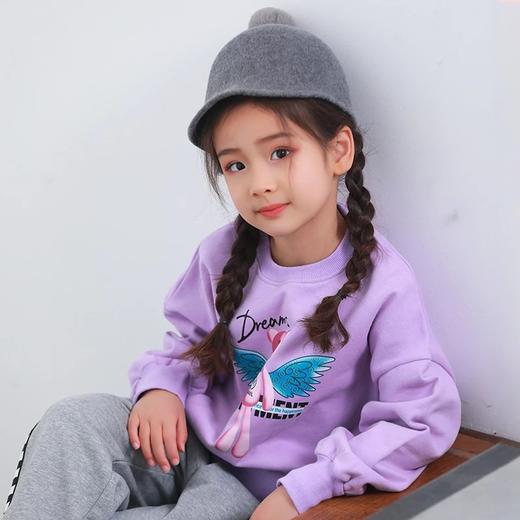 【2025反季抄底清仓】  龙之涵  亲子款宽松短款系列卫衣 加厚女童卫衣飞翔梦 中大童印花纯棉卫衣 婴幼儿A类标准 商品图1