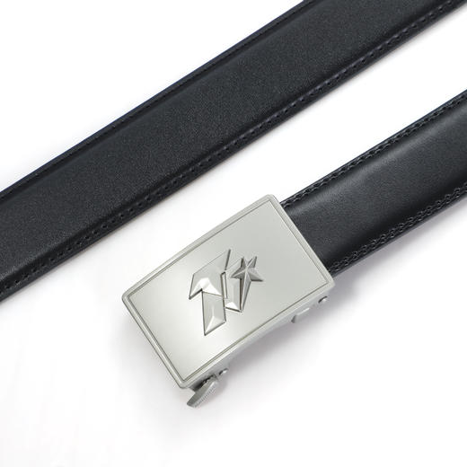 【头层牛皮自动扣腰带】新款男士真皮自动扣简约百搭皮带腰带03h 商品图1