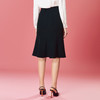 EITIE爱特爱秋季新款开叉包臀鱼尾高腰黑色显瘦优雅半身裙7906604 商品缩略图4