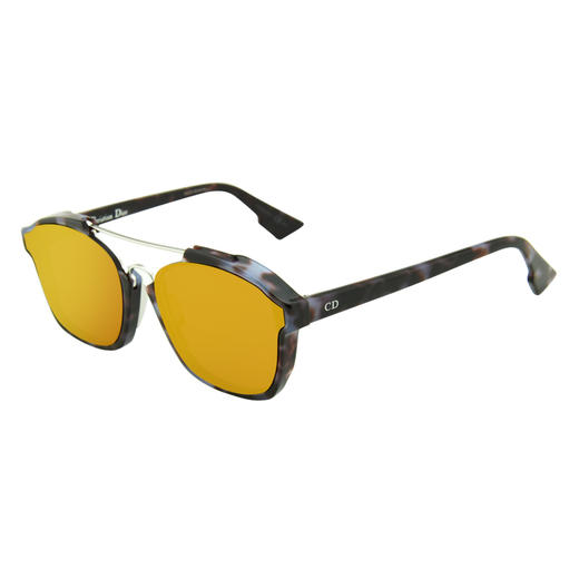 DIOR 镜片：橙色镜框：紫色哈瓦那 银色中性太阳镜 商品图0