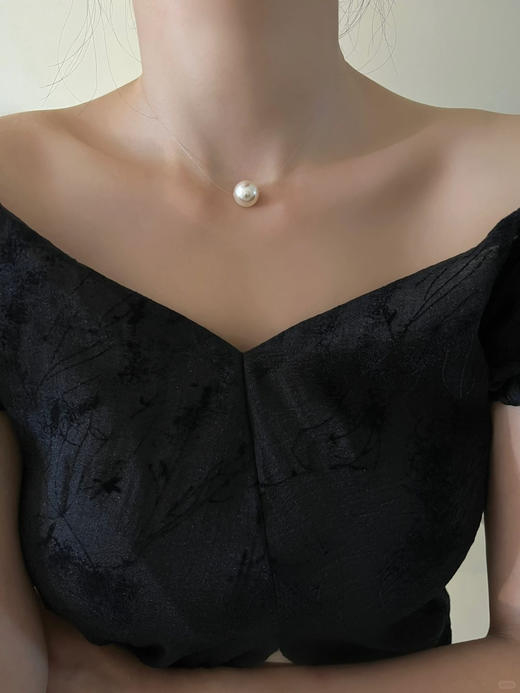 美人骨【单颗珍珠】隐形项链 商品图0