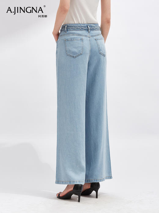 【细腻柔软】阿菁娜莱塞尔天丝复古垂感阔腿裤F30X210026 商品图3