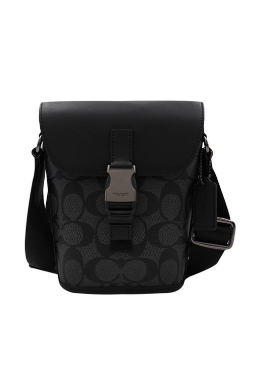 COACH 奥莱款迷你男士PVC配皮单肩斜挎包 商品图0