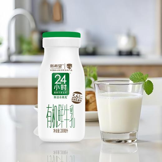 新希望玻璃瓶24小时有机鲜牛乳200mL 商品图1
