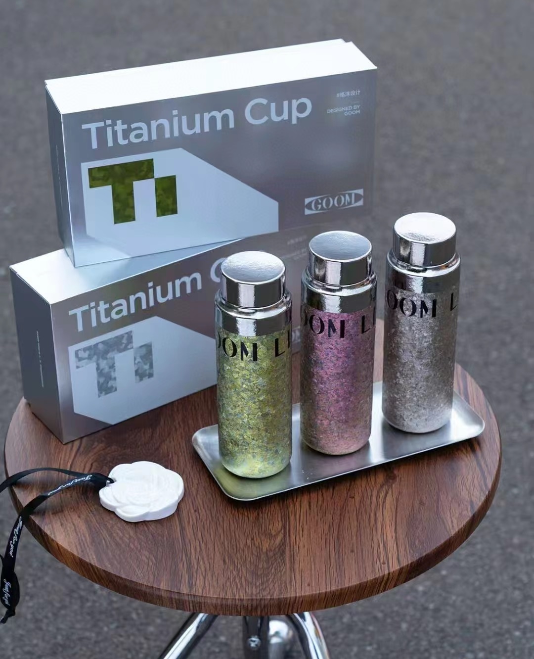 GOOM纯钛迷你保温杯280ml【高档礼盒】