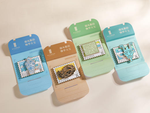 文物双层邮票冰箱贴 商品图0