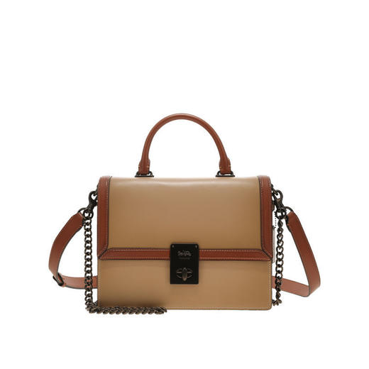 COACH 专柜款女士皮质单肩手提包 商品图0