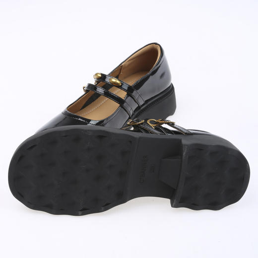 【云粉节】BF千百度2025新款玛丽珍鞋漆皮厚底一字带女鞋单鞋A25468962吊牌价999活动价799 商品图3