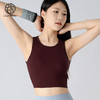 跃牌【小甜心】系列 带胸垫瑜伽背心女夏季运动外穿镂空吊带无袖露背上衣786 商品缩略图1