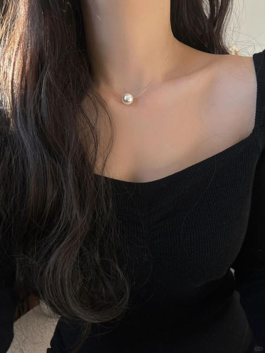 美人骨【单颗珍珠】隐形项链 商品图1