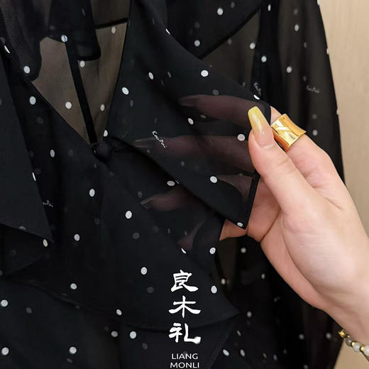 【不退不换】良木礼真丝波点衫（3232） 商品图3