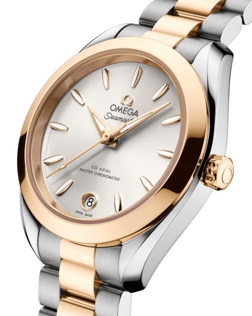 欧米茄海马系列Aqua Terra 30毫米女士腕表 精钢-Moonshine 18K金表壳搭配银色表盘 商品图2