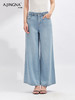 【细腻柔软】阿菁娜莱塞尔天丝复古垂感阔腿裤F30X210026 商品缩略图1