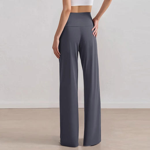 跃牌【倚窗听雨】Athena 抗菌运动长裤女宽松垂感显瘦直筒裤裸感瑜伽阔腿裤CK109 商品图1