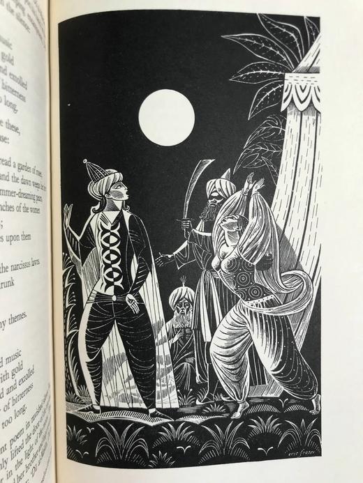 一千零一夜（全4卷） 数十幅木版画插图 精装16开带书匣 商品图6