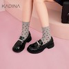 【KADINA】  AF3   卡迪娜2025春季新款水钻饰扣粗跟厚底乐福鞋小皮鞋女单鞋KS251801 商品缩略图1