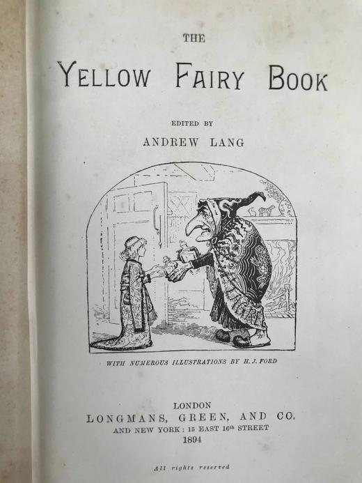 1894年 安德鲁·朗格《黄色童话书》 数十幅精美插图 漆布精装32开 商品图3