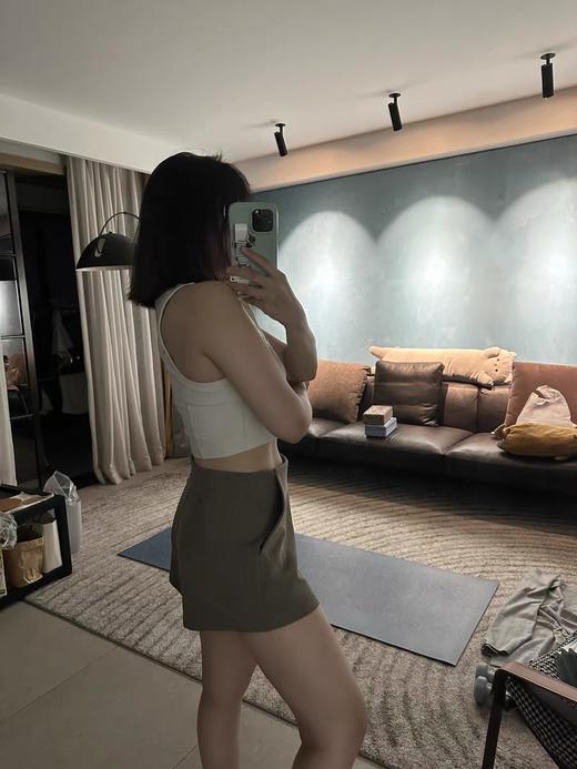 点此购买 Lululemon露露乐蒙Softstreme夏季女士螺纹短裤 bk 321818 商品图8