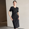 IWY/黑色短袖西装套裙女夏季款气质高级感销售接待职业装工作服25CS745 商品缩略图0