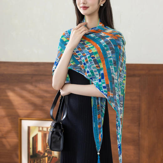 苏苏姐家仲夏披肩手工DIY钩针纯棉蕾丝线毛线团自制材料包 商品图3