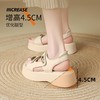 ZHR则则金属扣厚底凉鞋2025新款气质百搭罗马沙滩凉鞋ins法式女鞋 商品缩略图3