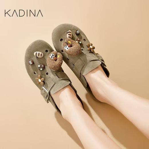 【KADINA】卡迪娜2025春夏季新款勃肯凉拖休闲 夏外穿女凉鞋KM254105 商品图0