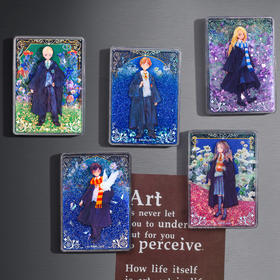 正版授权哈利波特冰箱贴磁吸贴四学院冰箱贴霍格沃兹魔法学院冰箱贴