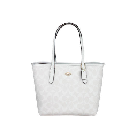 COACH 奥莱款女士PVC配皮单肩斜挎包 商品图0