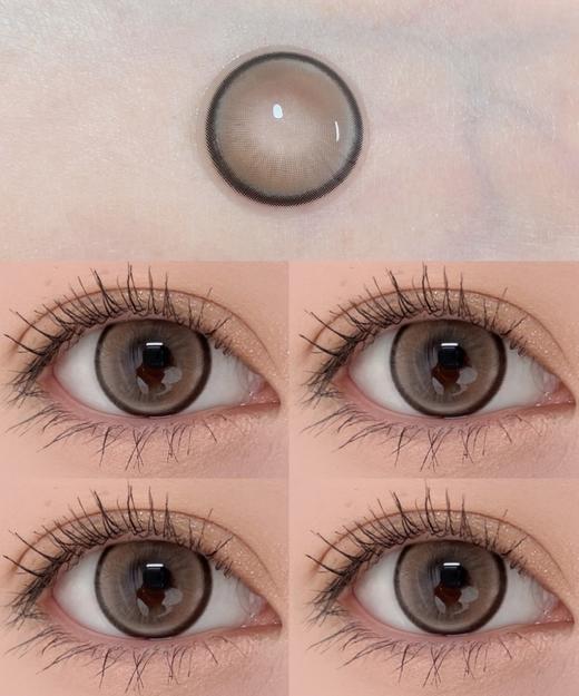 EallaGirl年抛美瞳 猫眼圈圈棕 14.5mm 商品图0