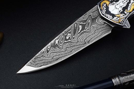 三希堂  现代刀系列  雪域牛头 未开刃 商品图5