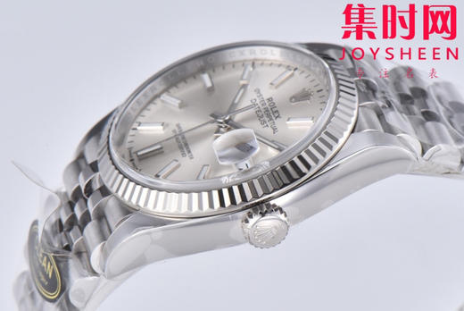 C厂劳力士日志型36mm 条丁银白盘 3235机 五珠链 904L钢 男士腕表 小手腕福音 商品图1