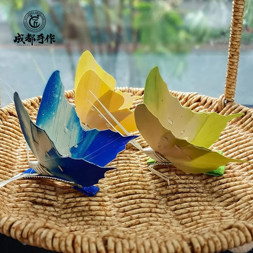 【非遗棕编蝴蝶夹】成都手作非遗棕编蝴蝶装饰 明星同款蝴蝶饰品 多色可选 纯手工编织非遗国潮风配饰【非物质文化遗产】【匠心手作】 商品图8