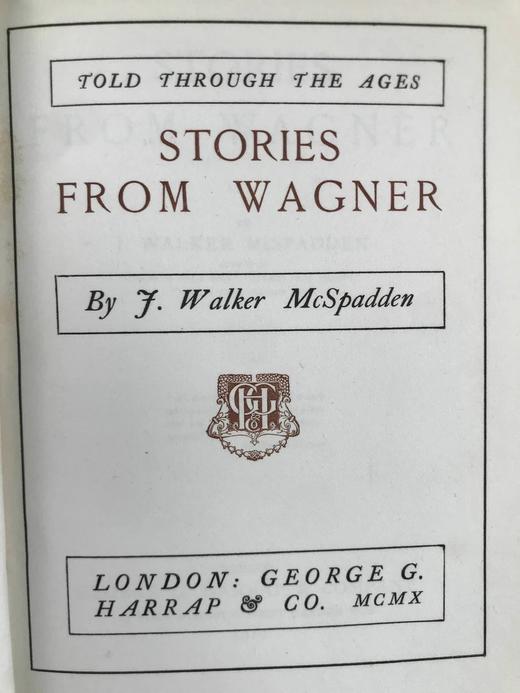 1910年 瓦格纳故事集 16幅插图 漆布精装32开 商品图3