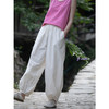 牧衣游原创 棉净色宽松长裤轻薄原生质朴肌理感百搭休闲裤 拾山月 商品缩略图3