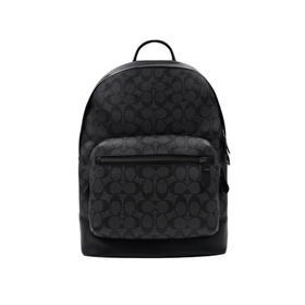 COACH 奥莱款大号男士PVC配皮双肩背包