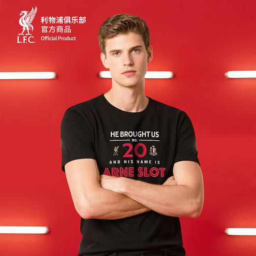 【官网同款】利物浦俱乐部 | 黑色斯洛特T恤夏季纪念款短袖 商品图3