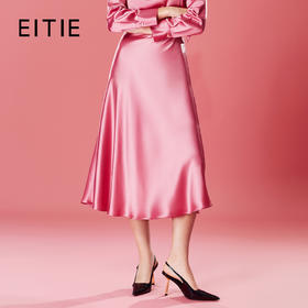 EITIE爱特爱时尚显瘦优雅高腰通勤半身裙秋新款7906608
